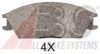 A.B.S. 36172 OE Brake Pad Set, disc brake